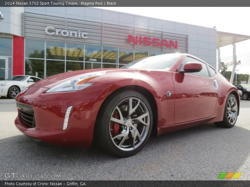 Magma Red / Black 2014 Nissan 370Z Sport Touring Coupe
