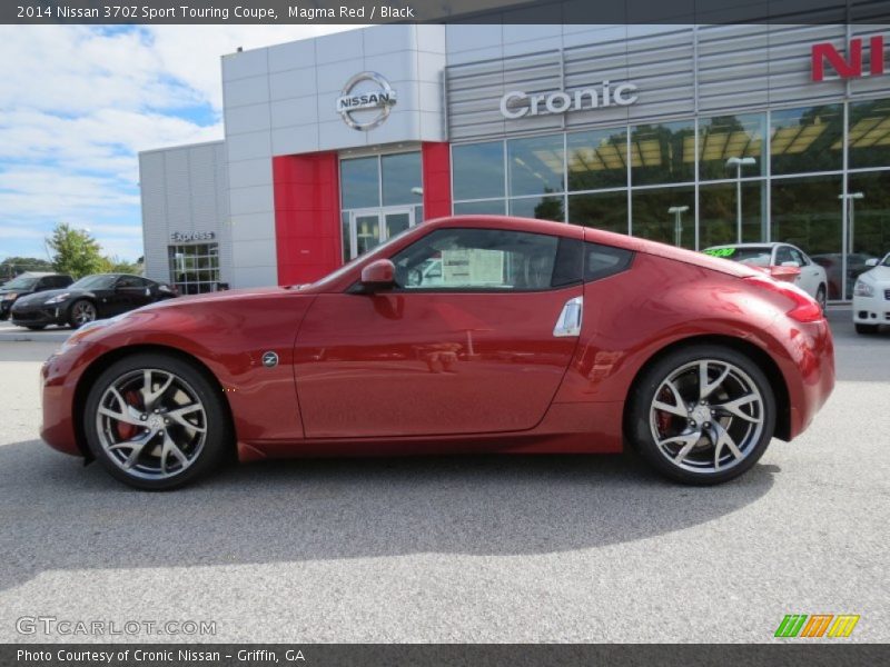 Magma Red / Black 2014 Nissan 370Z Sport Touring Coupe