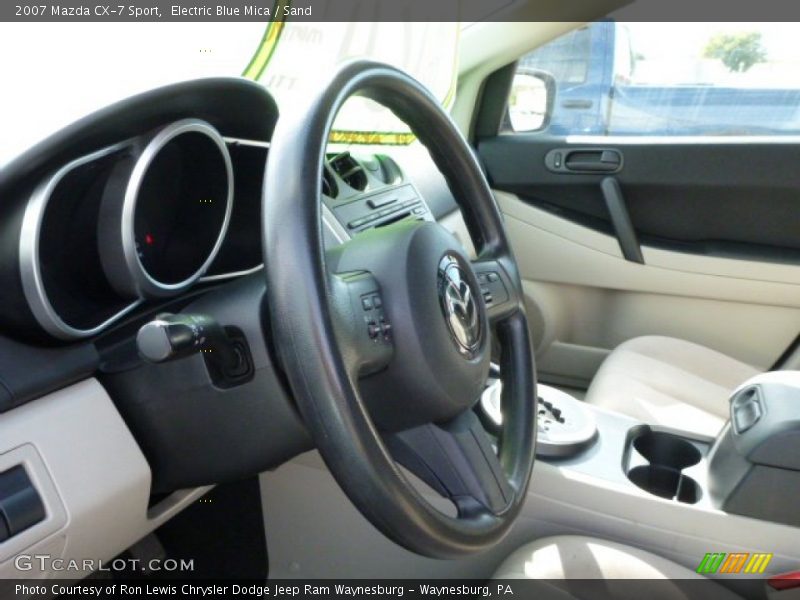 Electric Blue Mica / Sand 2007 Mazda CX-7 Sport