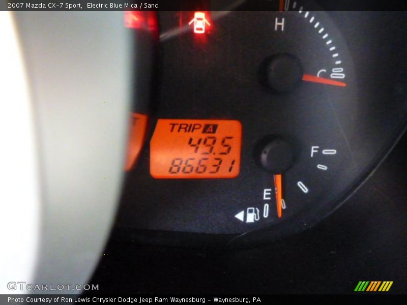 Electric Blue Mica / Sand 2007 Mazda CX-7 Sport