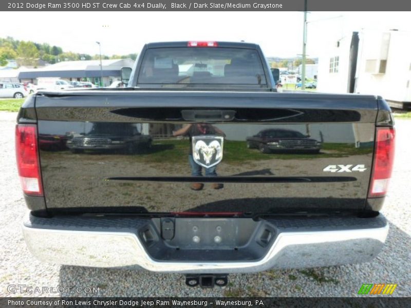 Black / Dark Slate/Medium Graystone 2012 Dodge Ram 3500 HD ST Crew Cab 4x4 Dually