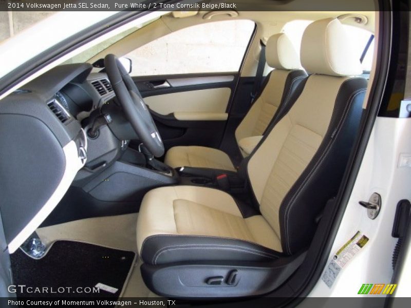  2014 Jetta SEL Sedan 2 Tone Cornsilk Beige/Black Interior