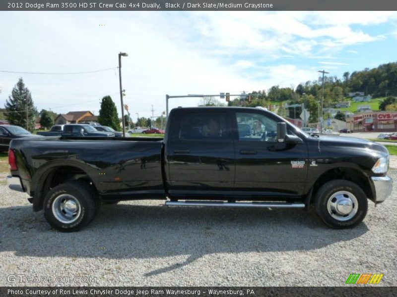 Black / Dark Slate/Medium Graystone 2012 Dodge Ram 3500 HD ST Crew Cab 4x4 Dually