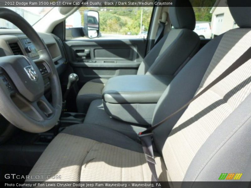Black / Dark Slate/Medium Graystone 2012 Dodge Ram 3500 HD ST Crew Cab 4x4 Dually