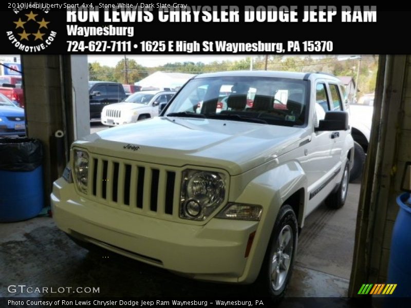 Stone White / Dark Slate Gray 2010 Jeep Liberty Sport 4x4