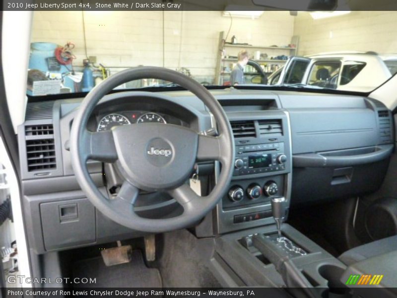 Stone White / Dark Slate Gray 2010 Jeep Liberty Sport 4x4