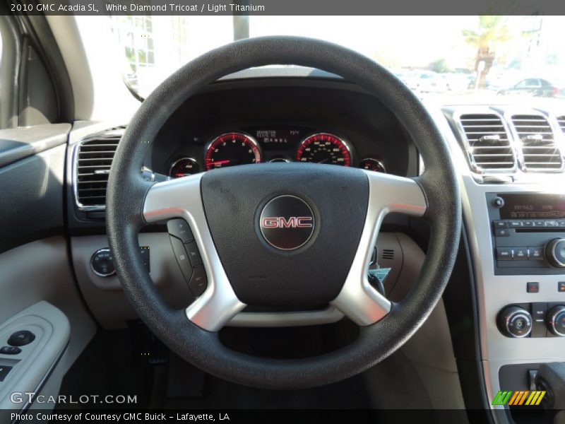 White Diamond Tricoat / Light Titanium 2010 GMC Acadia SL