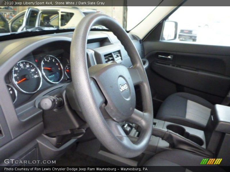 Stone White / Dark Slate Gray 2010 Jeep Liberty Sport 4x4
