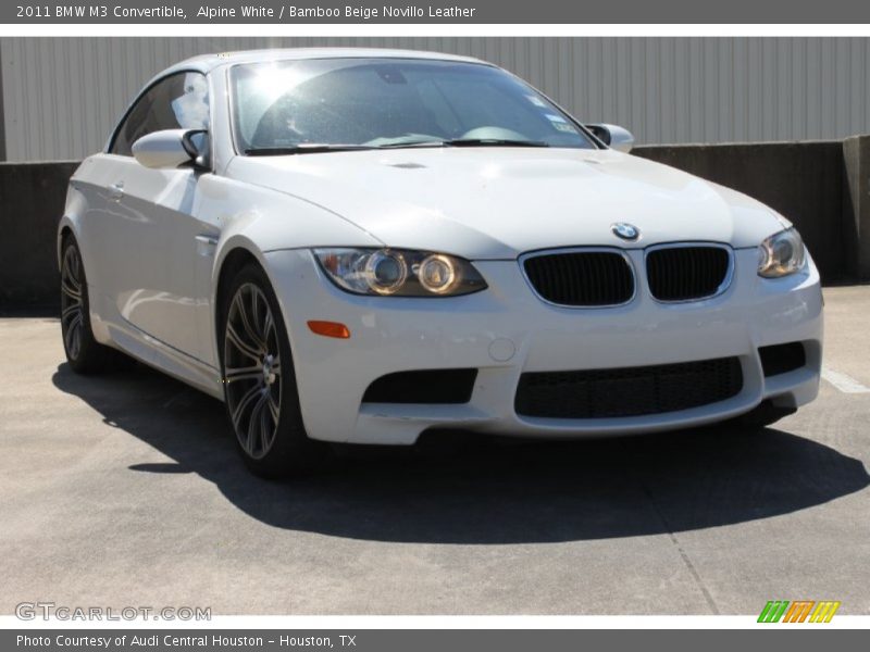 Alpine White / Bamboo Beige Novillo Leather 2011 BMW M3 Convertible