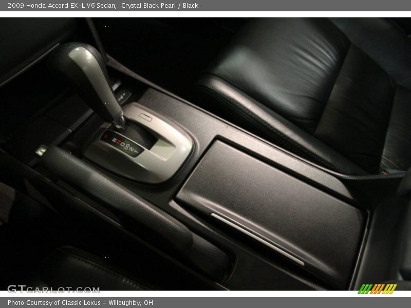 Crystal Black Pearl / Black 2009 Honda Accord EX-L V6 Sedan