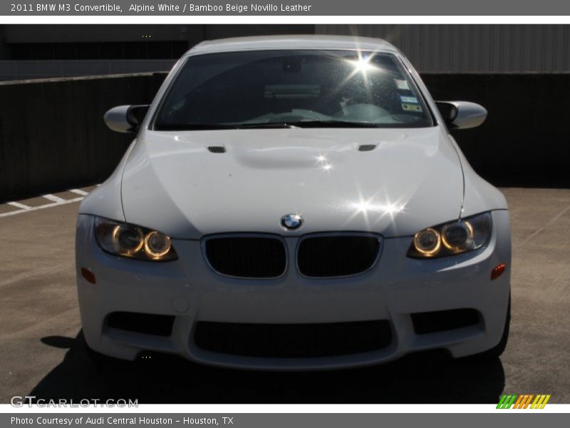 Alpine White / Bamboo Beige Novillo Leather 2011 BMW M3 Convertible
