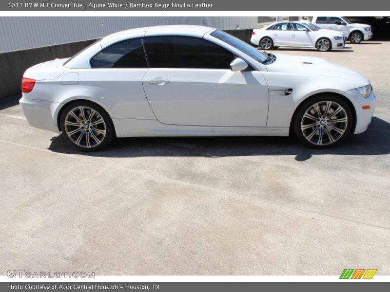 Alpine White / Bamboo Beige Novillo Leather 2011 BMW M3 Convertible