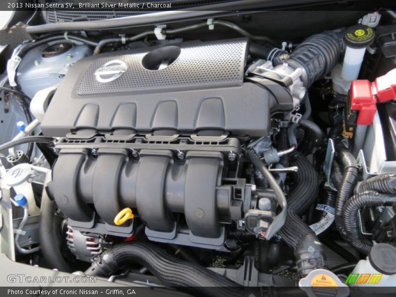 Brilliant Silver Metallic / Charcoal 2013 Nissan Sentra SV