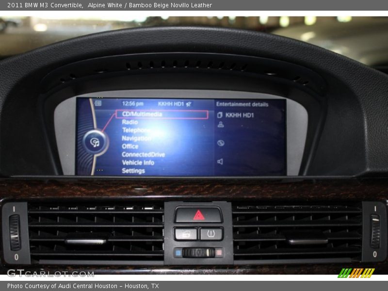 Alpine White / Bamboo Beige Novillo Leather 2011 BMW M3 Convertible