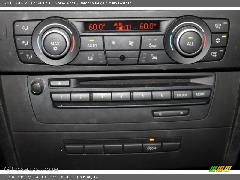 Alpine White / Bamboo Beige Novillo Leather 2011 BMW M3 Convertible