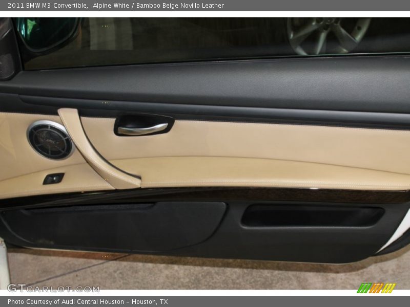 Alpine White / Bamboo Beige Novillo Leather 2011 BMW M3 Convertible