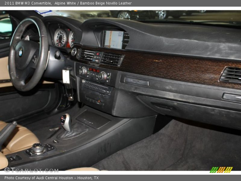 Alpine White / Bamboo Beige Novillo Leather 2011 BMW M3 Convertible