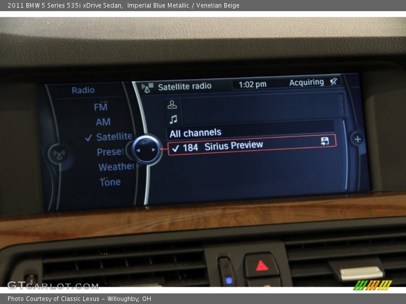 Imperial Blue Metallic / Venetian Beige 2011 BMW 5 Series 535i xDrive Sedan
