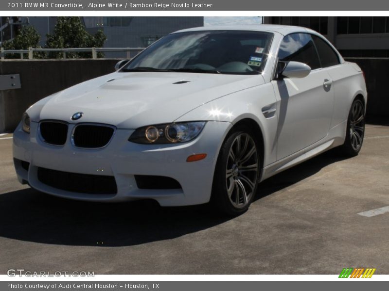 Alpine White / Bamboo Beige Novillo Leather 2011 BMW M3 Convertible