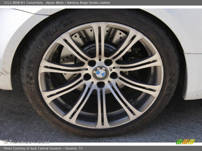 Alpine White / Bamboo Beige Novillo Leather 2011 BMW M3 Convertible