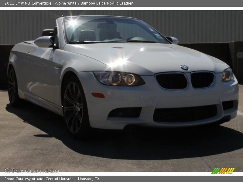 Alpine White / Bamboo Beige Novillo Leather 2011 BMW M3 Convertible