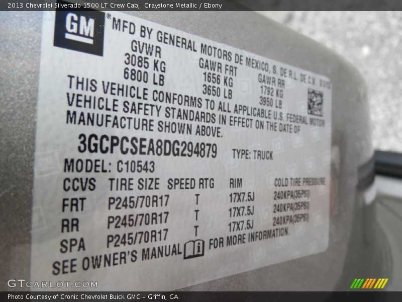 Graystone Metallic / Ebony 2013 Chevrolet Silverado 1500 LT Crew Cab