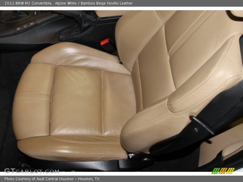 Alpine White / Bamboo Beige Novillo Leather 2011 BMW M3 Convertible