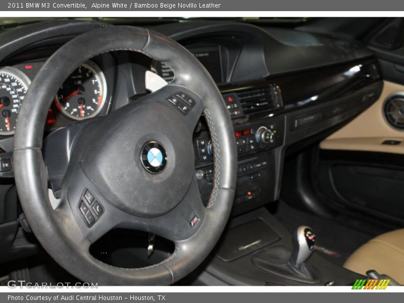 Alpine White / Bamboo Beige Novillo Leather 2011 BMW M3 Convertible