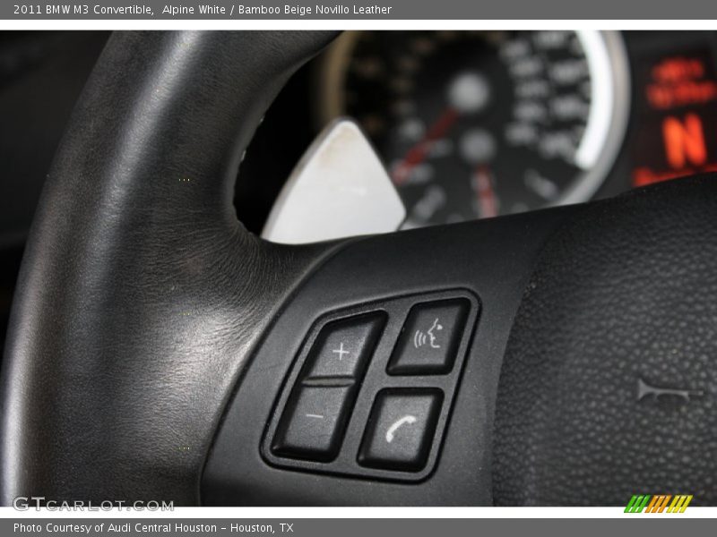 Alpine White / Bamboo Beige Novillo Leather 2011 BMW M3 Convertible