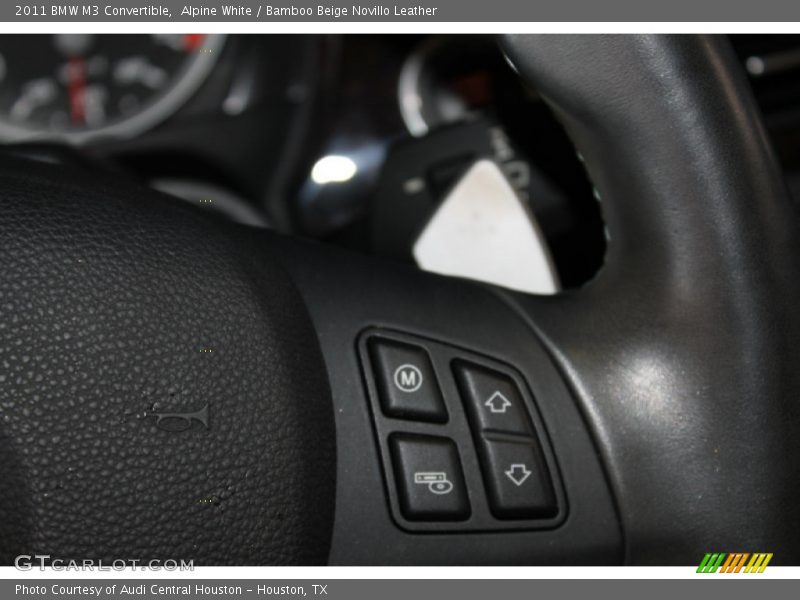 Alpine White / Bamboo Beige Novillo Leather 2011 BMW M3 Convertible