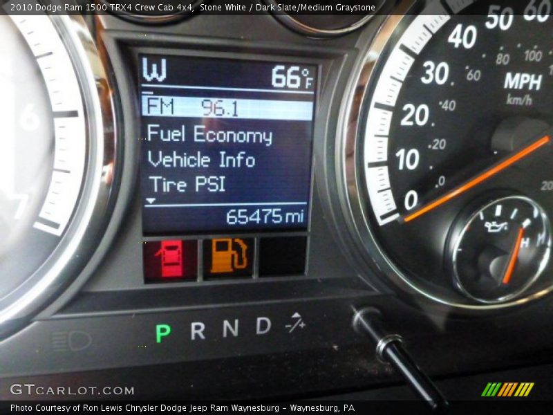 Stone White / Dark Slate/Medium Graystone 2010 Dodge Ram 1500 TRX4 Crew Cab 4x4