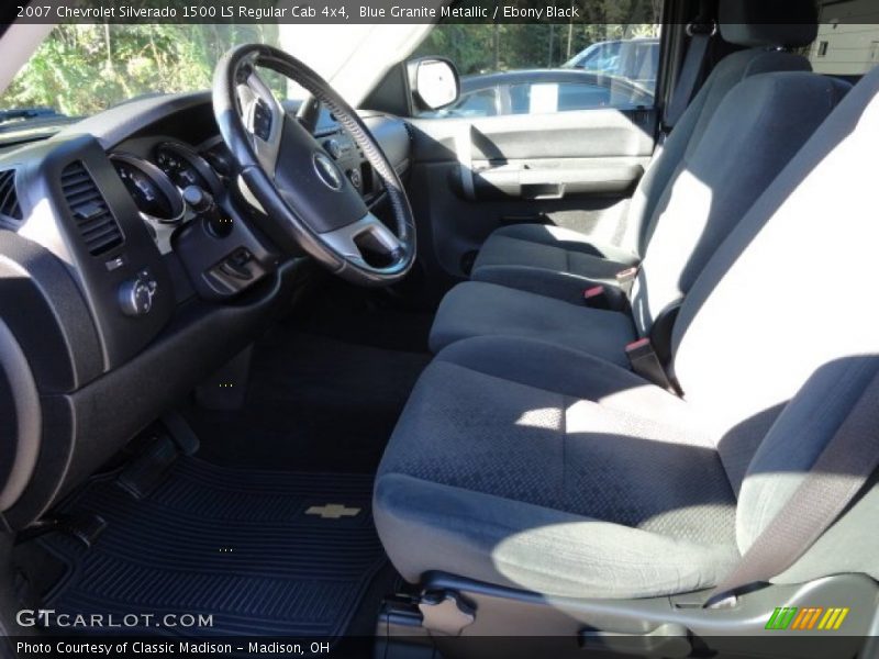 Blue Granite Metallic / Ebony Black 2007 Chevrolet Silverado 1500 LS Regular Cab 4x4