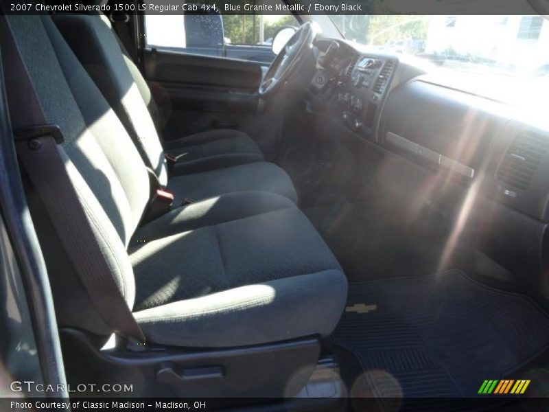 Blue Granite Metallic / Ebony Black 2007 Chevrolet Silverado 1500 LS Regular Cab 4x4