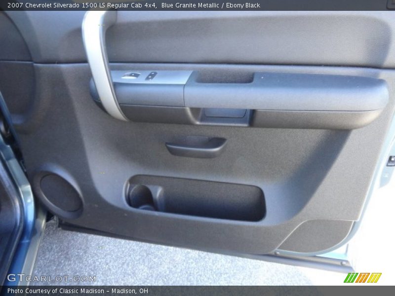 Blue Granite Metallic / Ebony Black 2007 Chevrolet Silverado 1500 LS Regular Cab 4x4