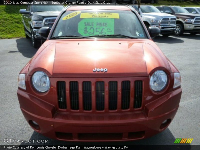 Sunburst Orange Pearl / Dark Slate Gray 2010 Jeep Compass Sport 4x4
