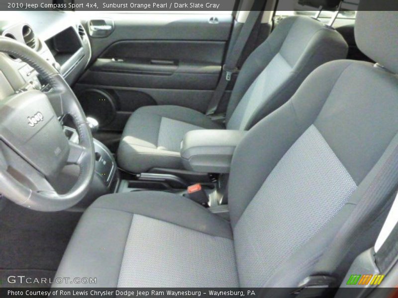Sunburst Orange Pearl / Dark Slate Gray 2010 Jeep Compass Sport 4x4