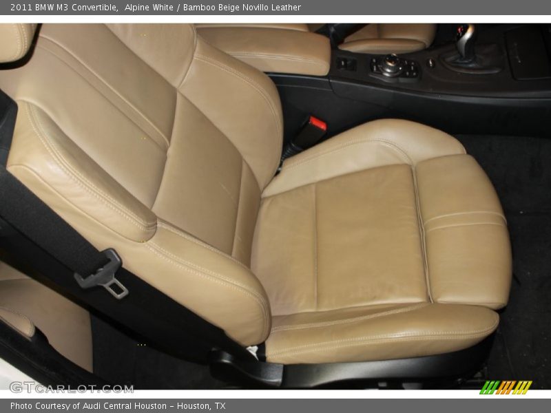 Alpine White / Bamboo Beige Novillo Leather 2011 BMW M3 Convertible