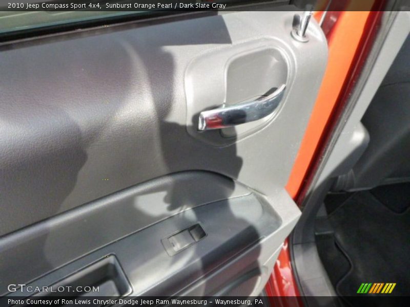 Sunburst Orange Pearl / Dark Slate Gray 2010 Jeep Compass Sport 4x4