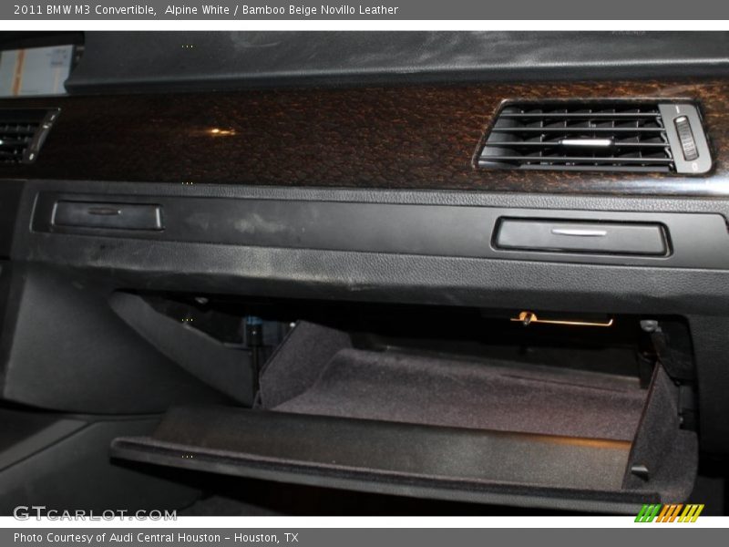 Alpine White / Bamboo Beige Novillo Leather 2011 BMW M3 Convertible