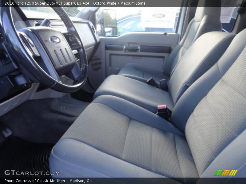 Oxford White / Medium Stone 2010 Ford F250 Super Duty XLT SuperCab 4x4