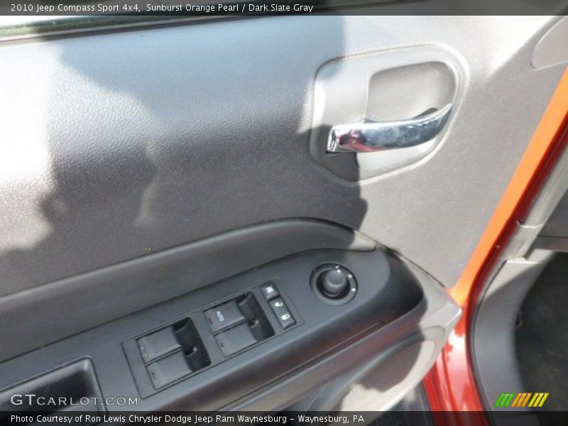 Sunburst Orange Pearl / Dark Slate Gray 2010 Jeep Compass Sport 4x4