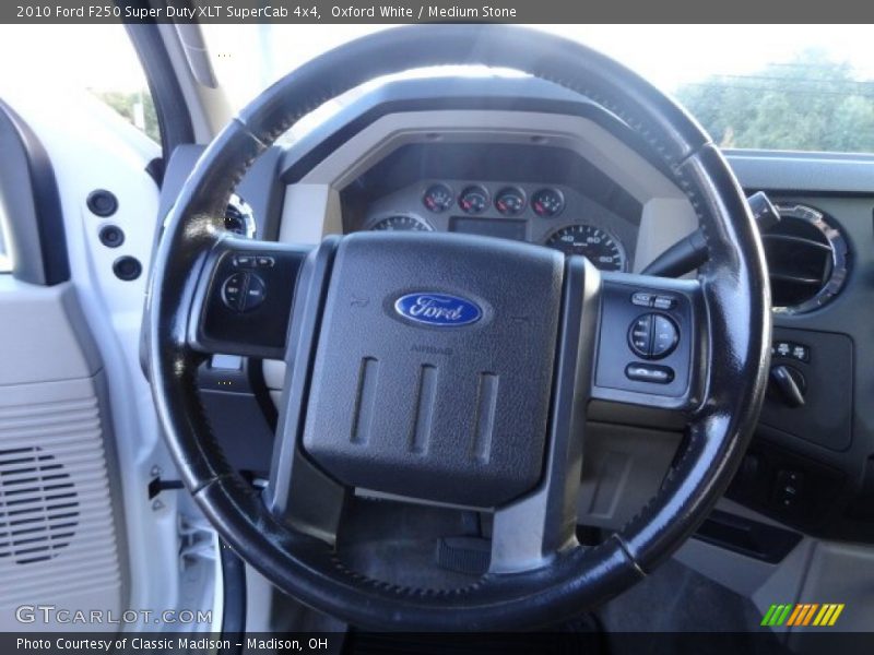 Oxford White / Medium Stone 2010 Ford F250 Super Duty XLT SuperCab 4x4