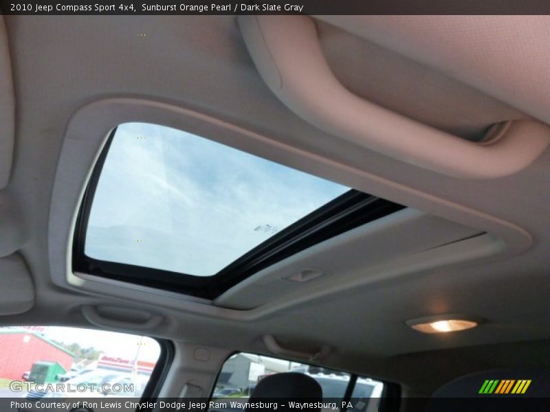 Sunburst Orange Pearl / Dark Slate Gray 2010 Jeep Compass Sport 4x4