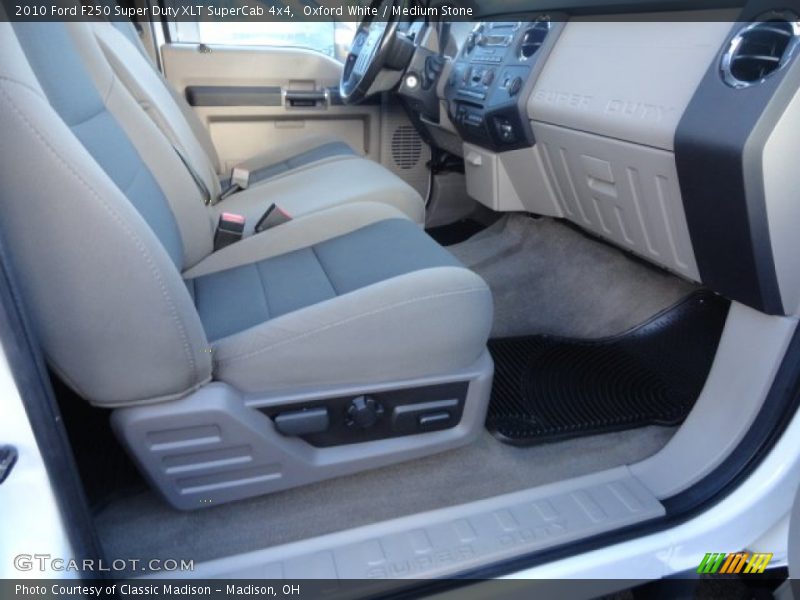 Oxford White / Medium Stone 2010 Ford F250 Super Duty XLT SuperCab 4x4