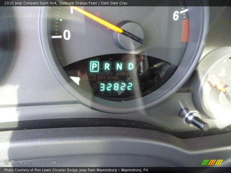 Sunburst Orange Pearl / Dark Slate Gray 2010 Jeep Compass Sport 4x4