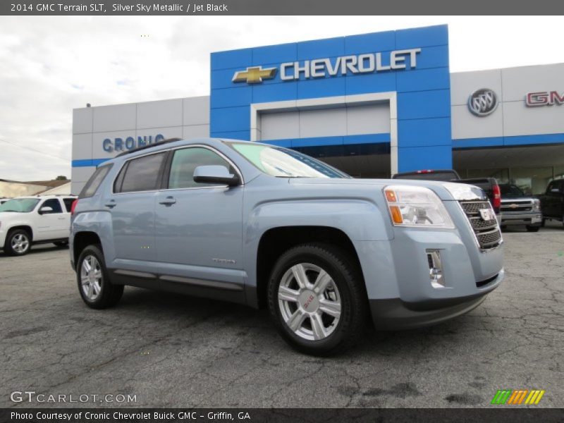 Silver Sky Metallic / Jet Black 2014 GMC Terrain SLT