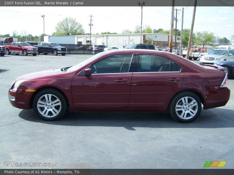 Merlot Metallic / Camel 2007 Ford Fusion SEL