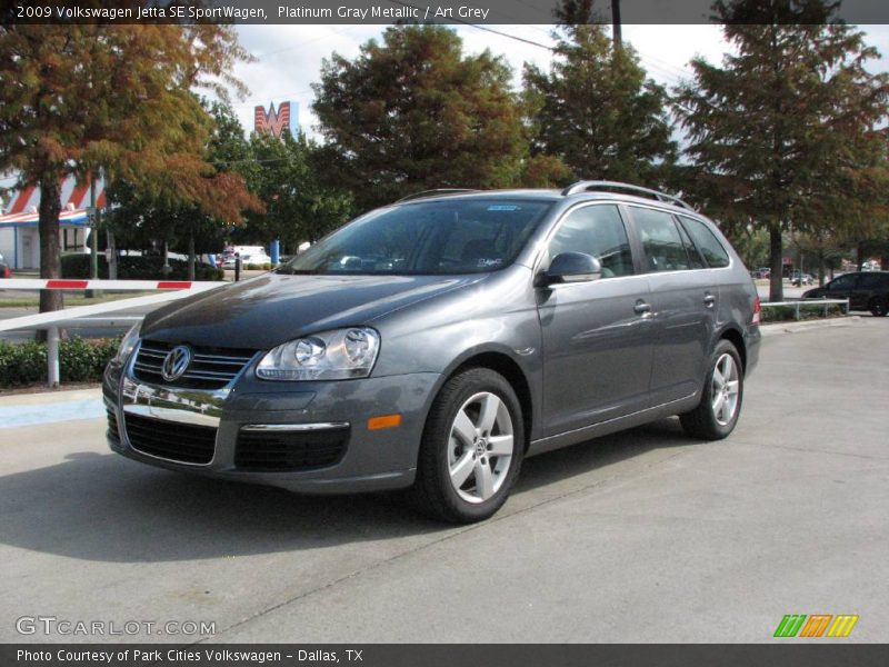 Platinum Gray Metallic / Art Grey 2009 Volkswagen Jetta SE SportWagen
