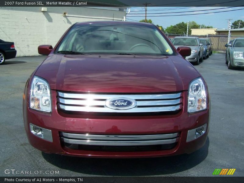 Merlot Metallic / Camel 2007 Ford Fusion SEL