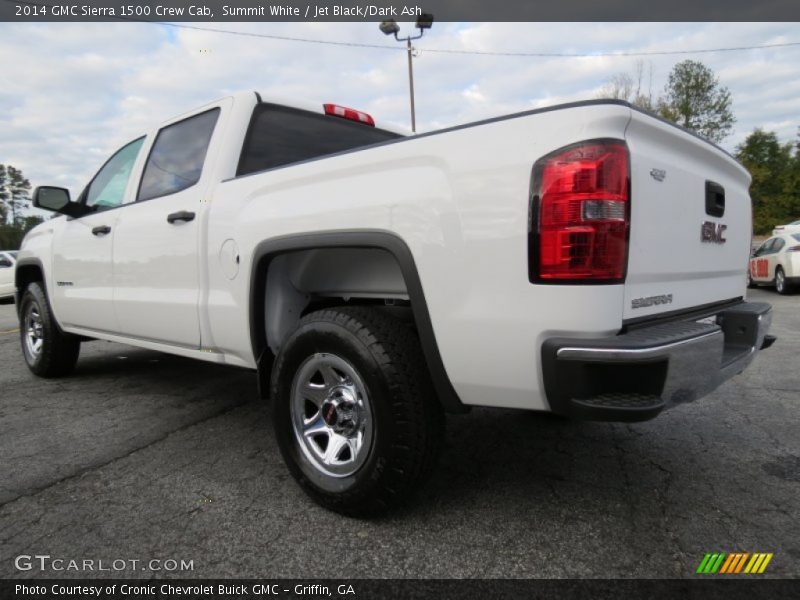 Summit White / Jet Black/Dark Ash 2014 GMC Sierra 1500 Crew Cab